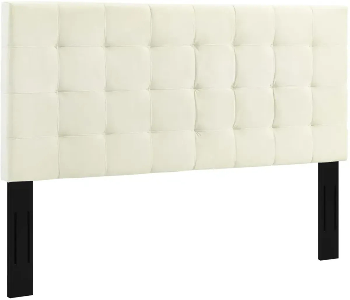 Paisley Tufted Full / Queen Upholstered Performance Velvet Headboard