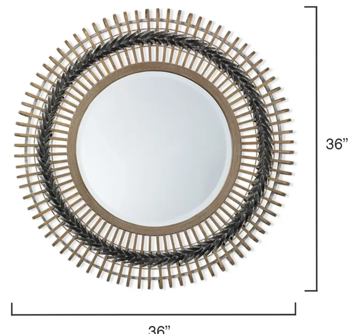 Grove Braided Mirror