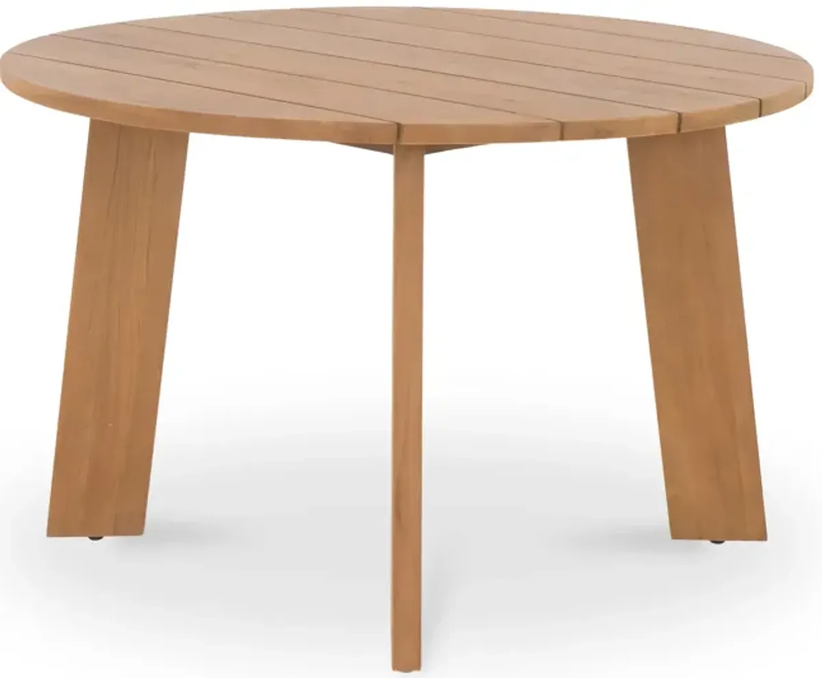 Delta Round Outdoor Dining Table Natural