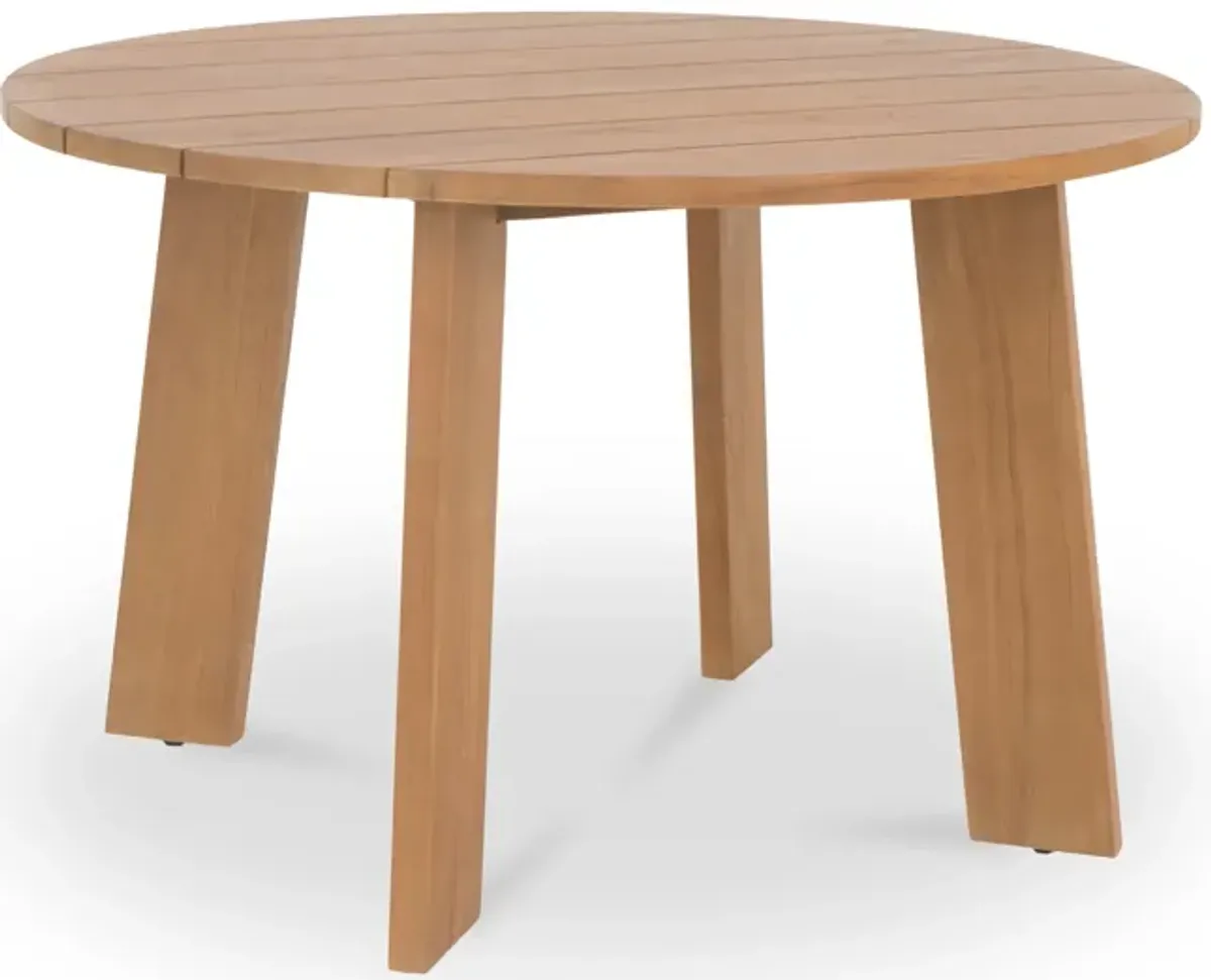 Delta Round Outdoor Dining Table Natural