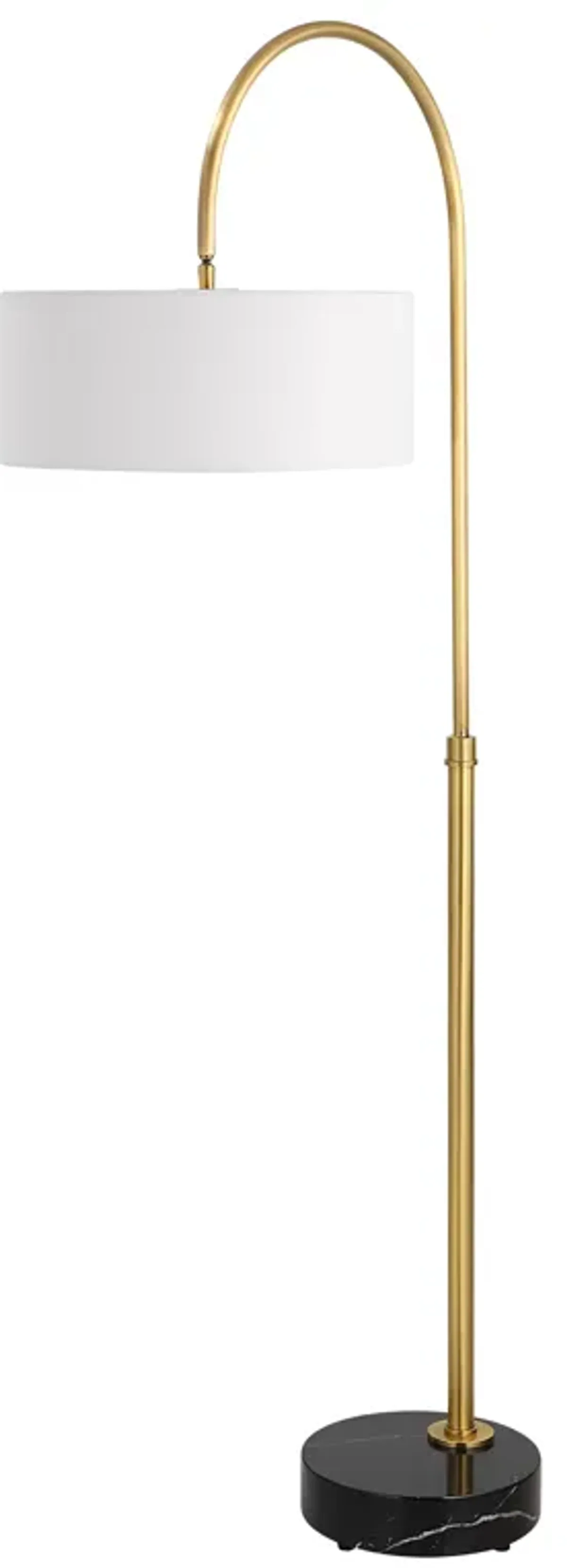 Huxford Brass Arch Floor Lamp