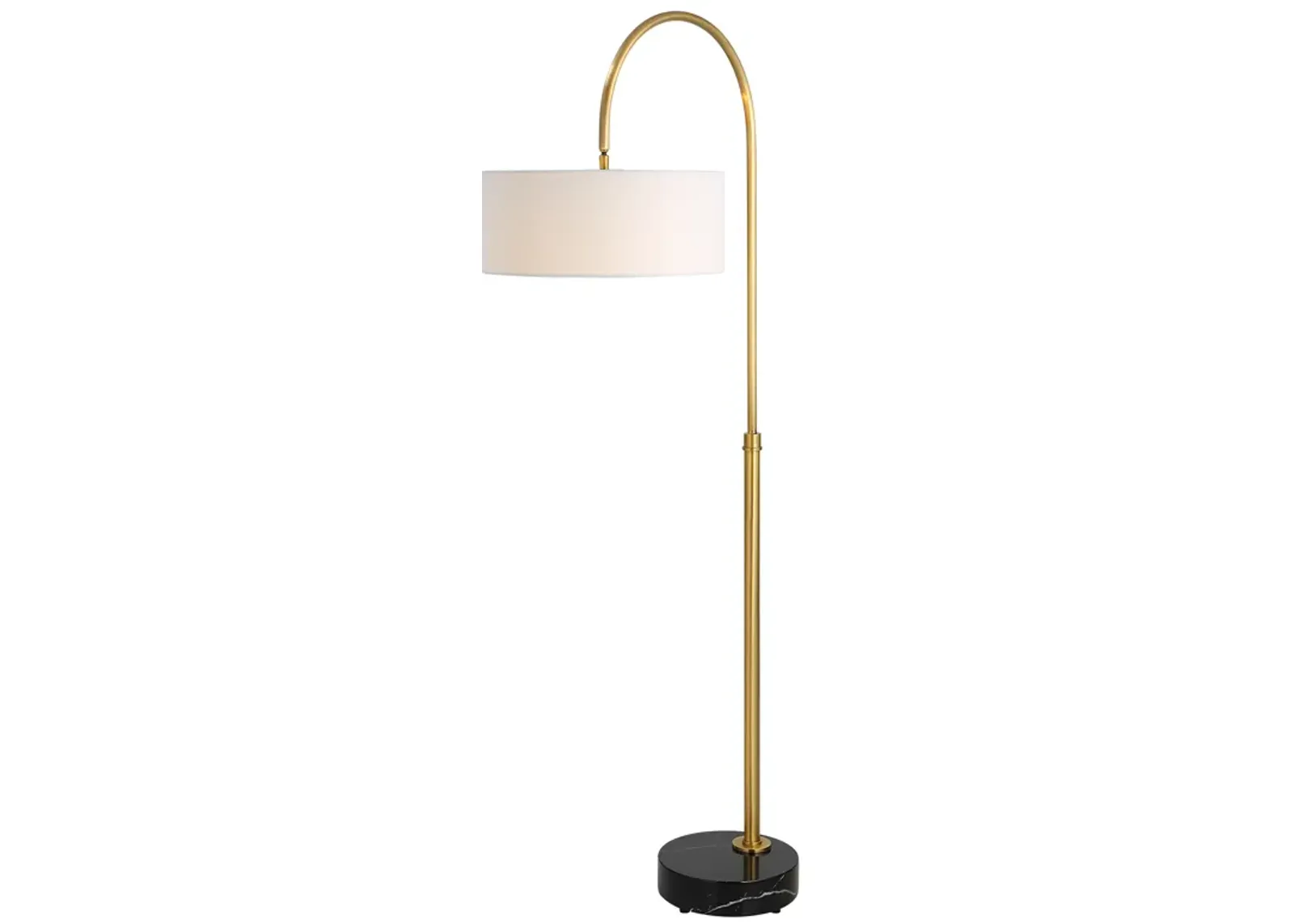 Huxford Brass Arch Floor Lamp