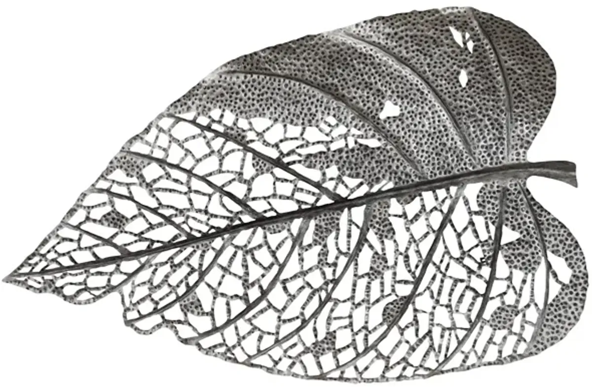 Birch Leaf Wall Art, Silver, XL