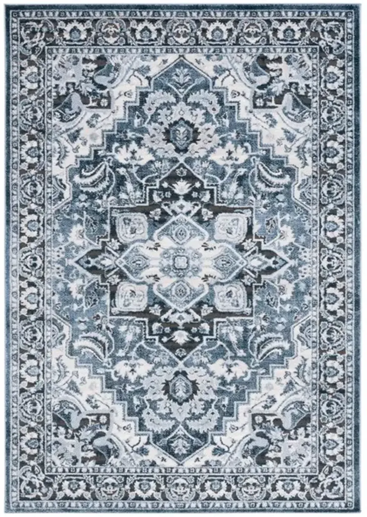 ROSEWOOD 112 Blue 9' X 12' Large Rectangle Rug