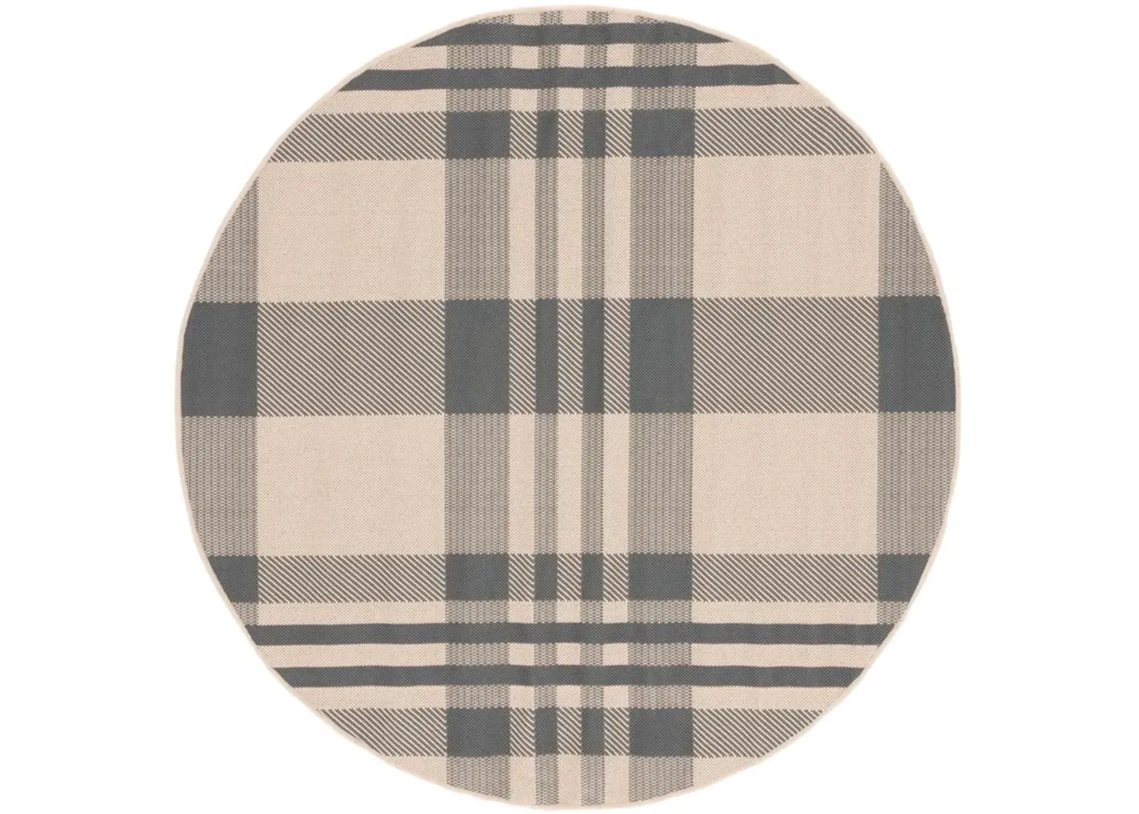 COURTYARD 6201 GREY  2'-7' x 2'-7' Round Round Rug