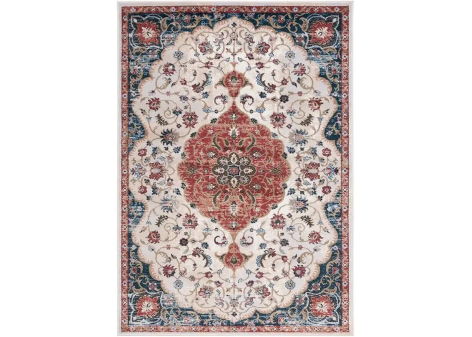 ROSEWOOD 114 Red 5'-3' X 7'-6' Medium Rectangle Rug