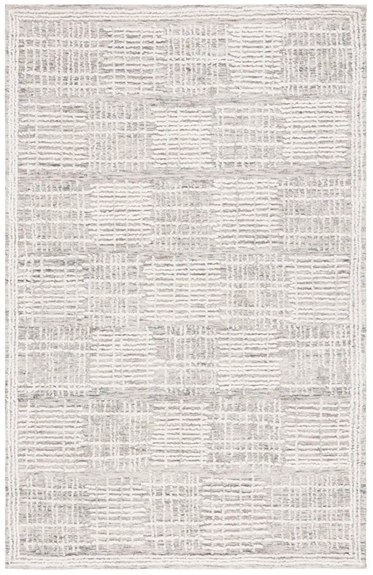 ABSTRACT Hand Tufted 5' x 8' area rug