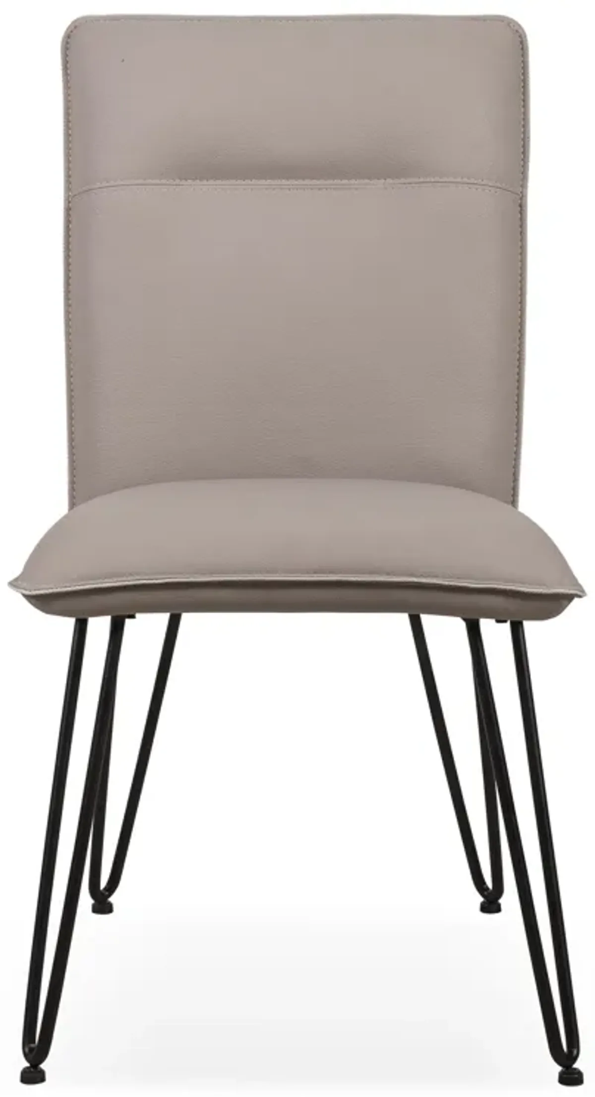 Demi Hairpin Leg Modern Dining Chair in Taupe - Set of 2