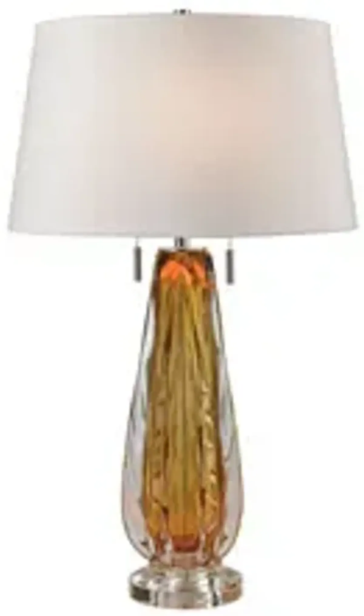 Modena Free Blown 26" High 2-Light Table Lamp - Amber