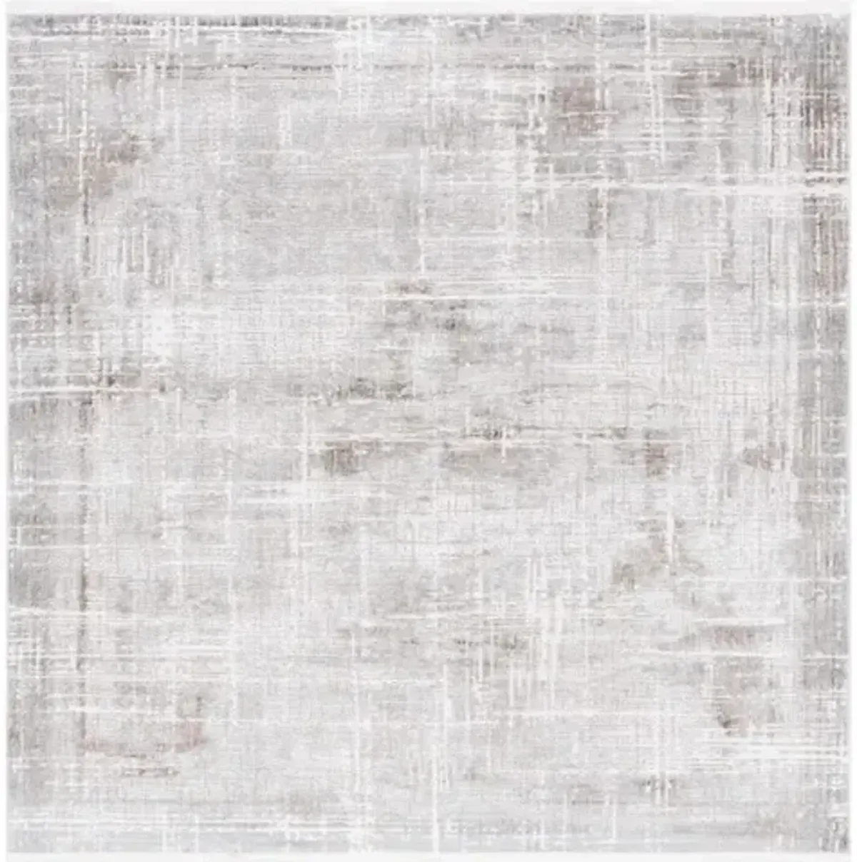 PLATINUM 550 Grey 6'-7' X 6'-7' Square Square Rug