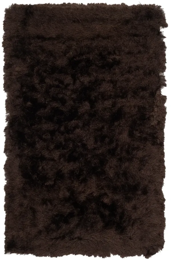 PARIS SHAG Brown 2' X 3' Accent Rug