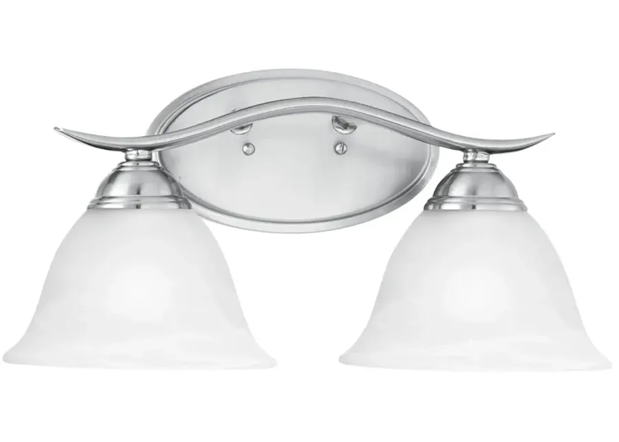 Prestige 17" Wide 2-Light Vanity Light - Brushed Nickel