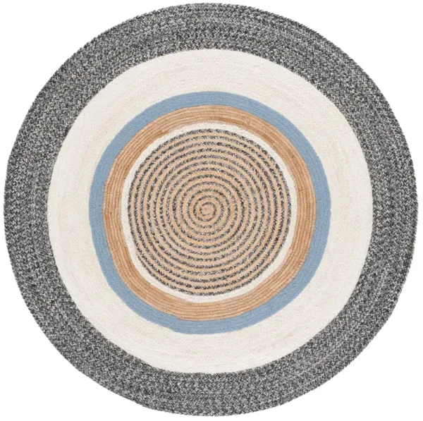 NATURAL FIBER Hand Woven 4' x 4' Round area rug