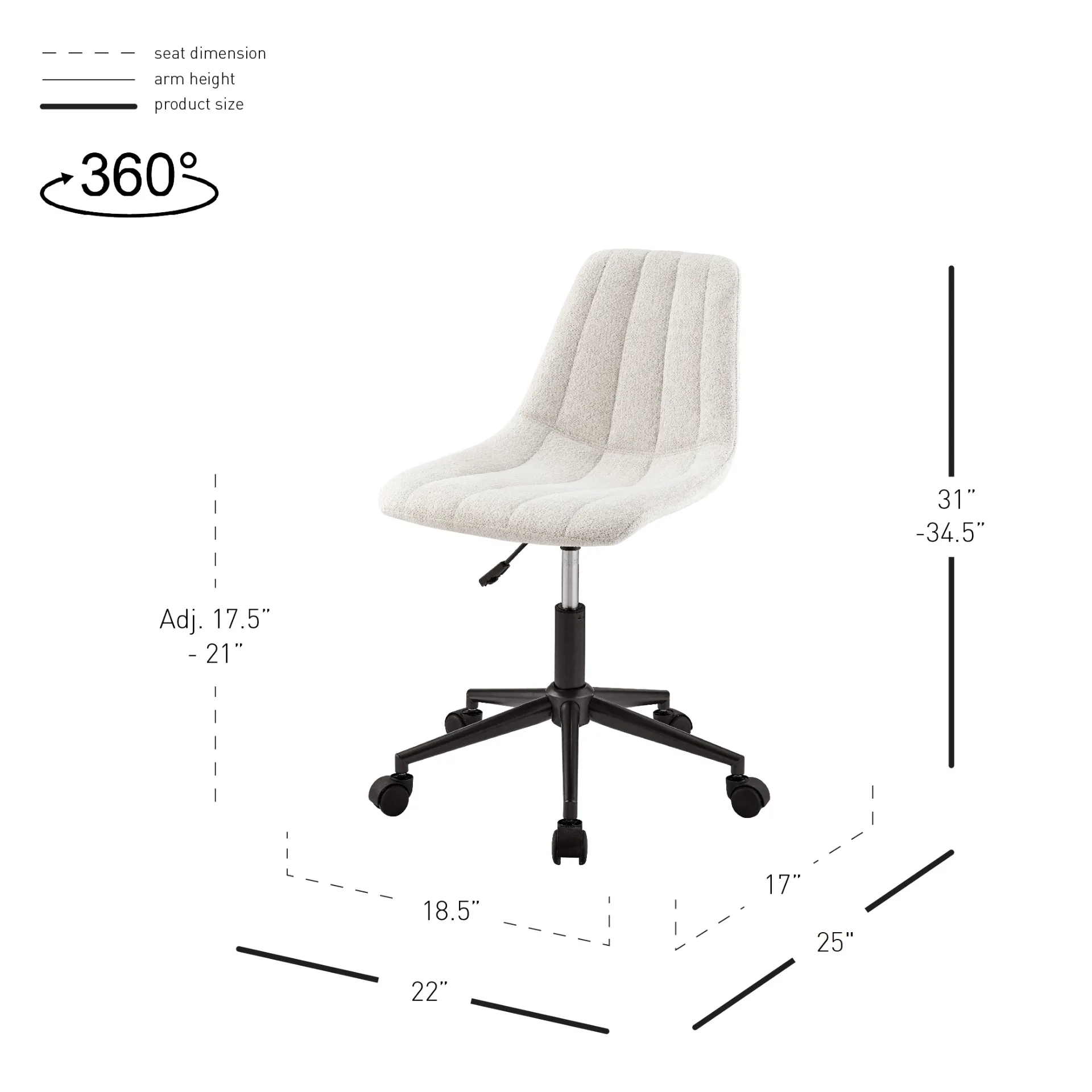 Robert Swivel Office Chair