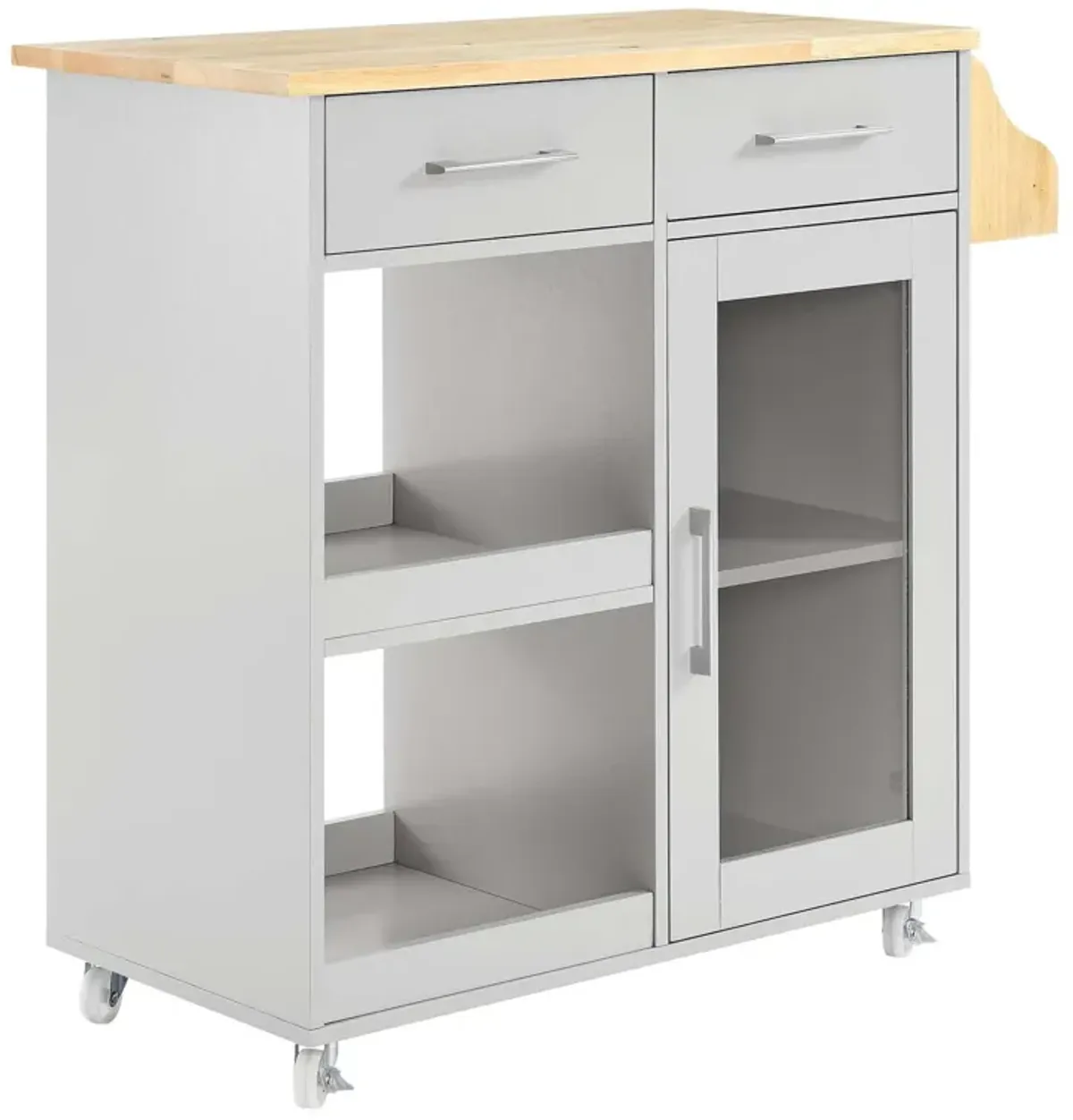 Culinary Kitchen Cart With Spice Rack