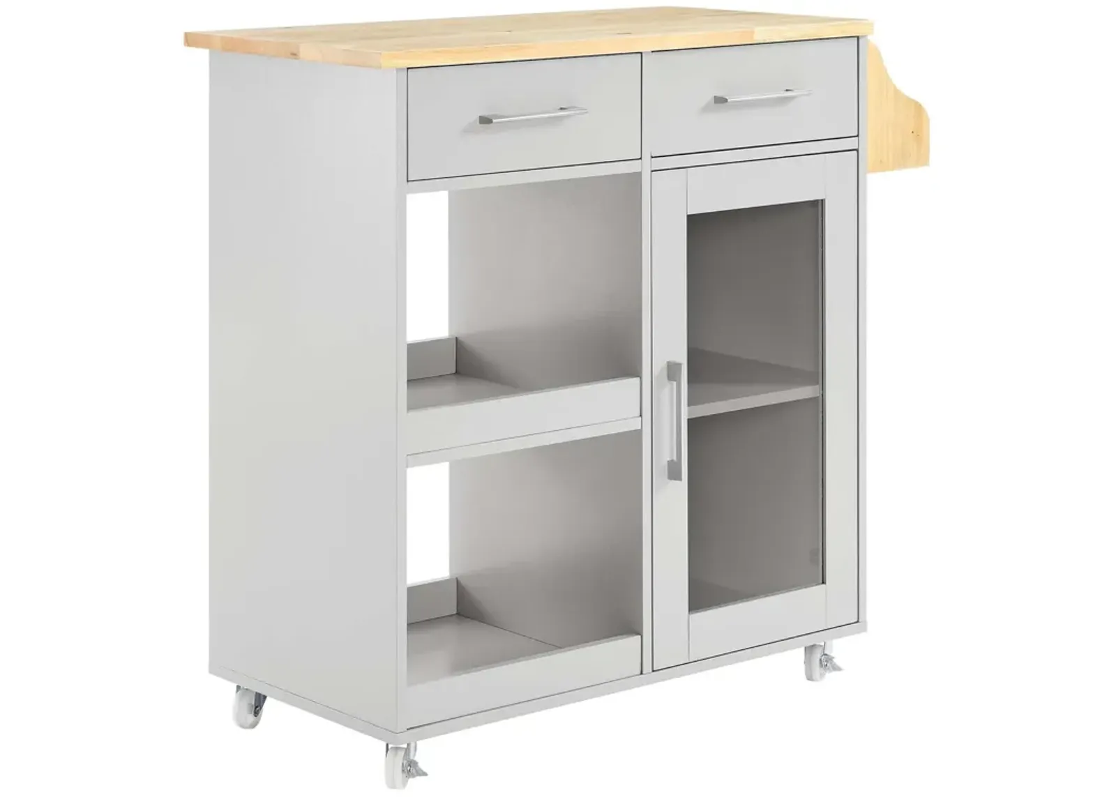 Culinary Kitchen Cart With Spice Rack