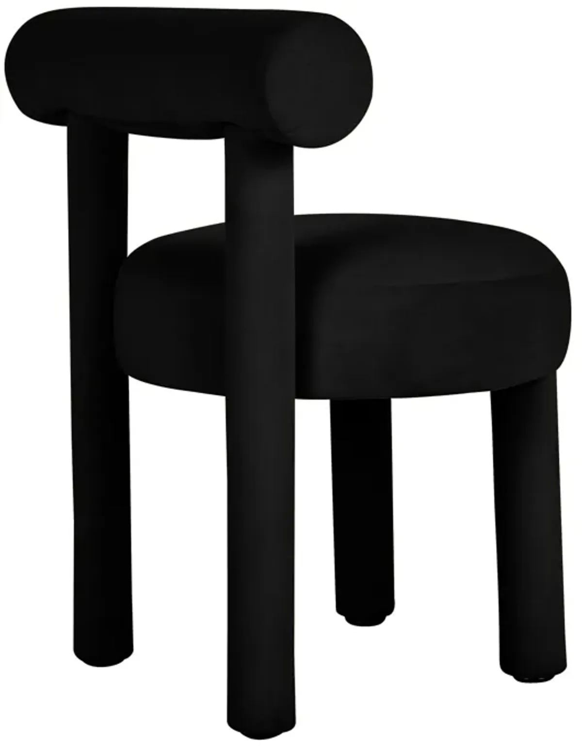 Carmel Black Velvet Dining Chair