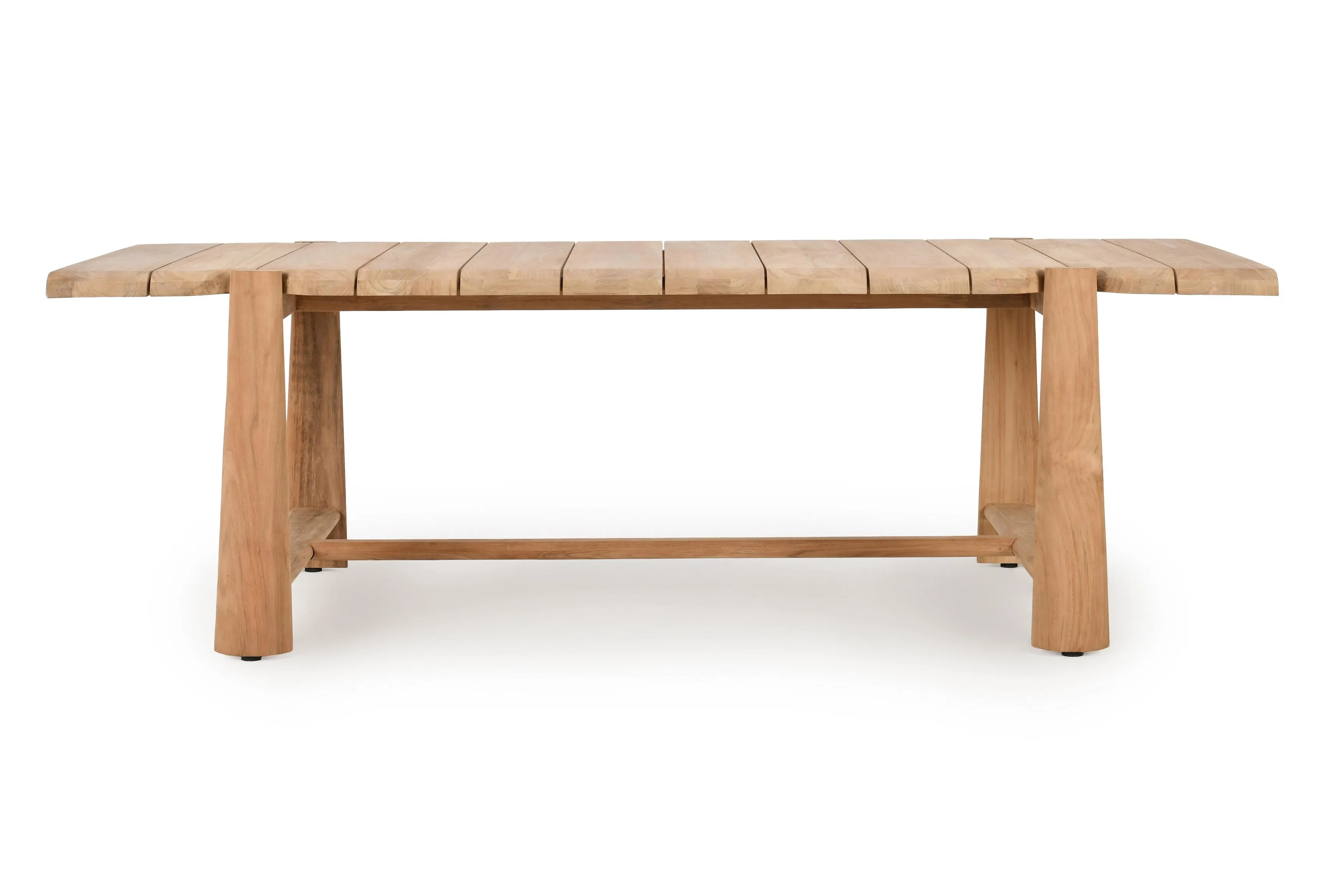 Aston 94" Teak Wood Outdoor Dining Table in Natural Tone