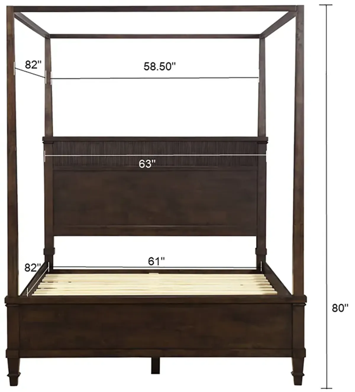 Kenna Canopy Bed Queen