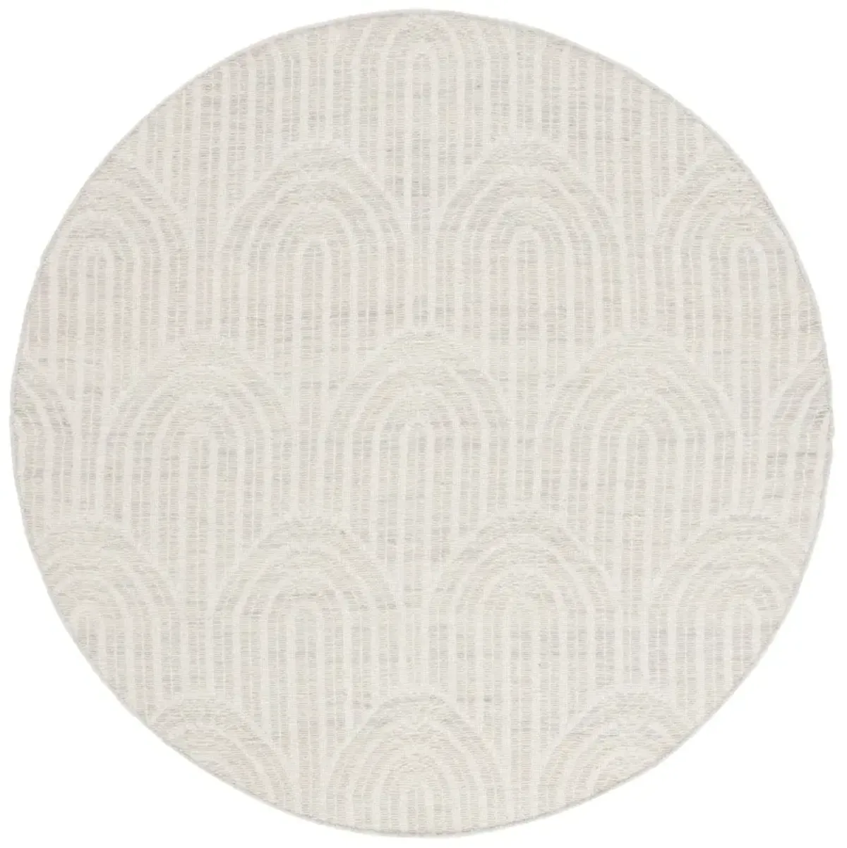 KILIM 765 LIGHT GREY  6' x 6' Round Round Rug