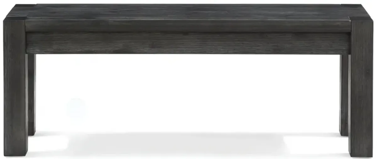 Meadow Solid Wood Bench In Graphite