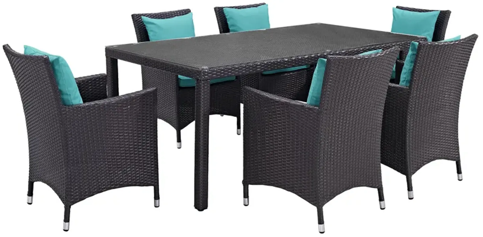 Convene 7 Piece Outdoor Patio Dining Set