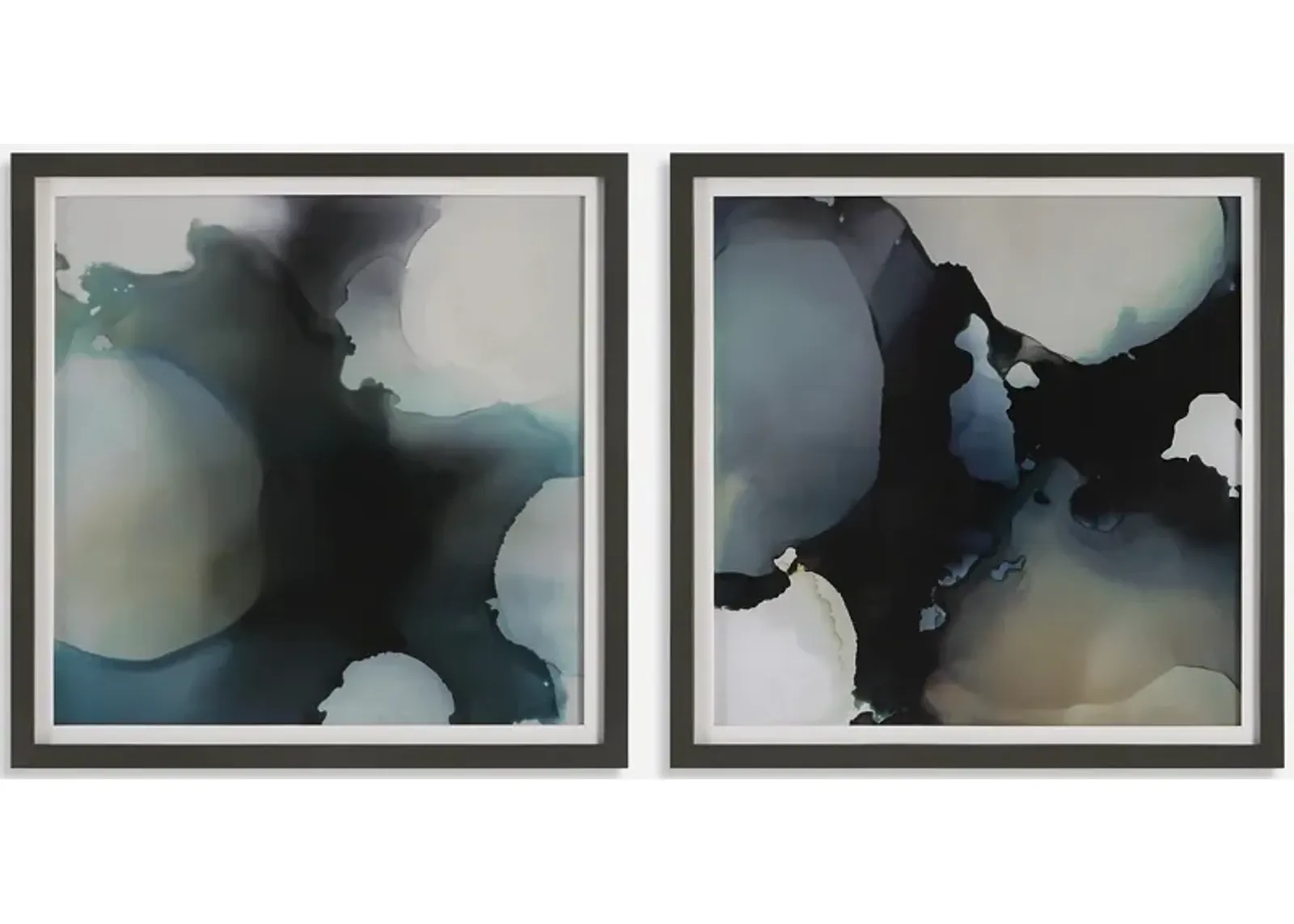 Telescopic Abstract Framed Prints, Set/2