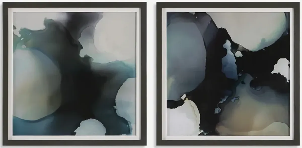 Telescopic Abstract Framed Prints, Set/2