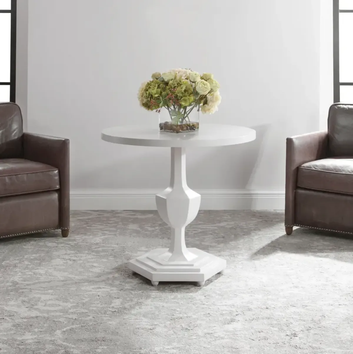 Kabarda White Foyer Table