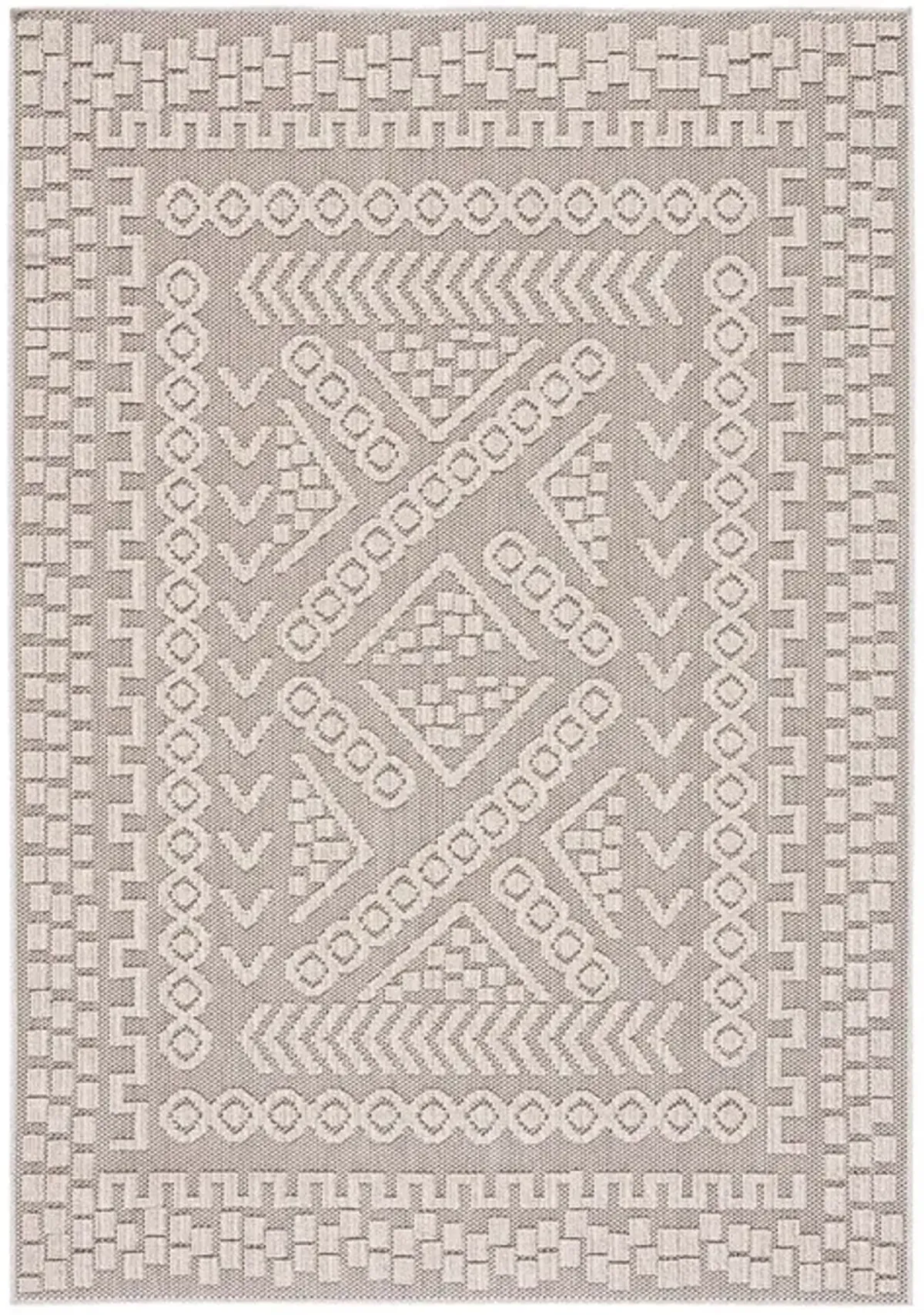 GLOBAL 202 Beige 5'-3' X 7'-6' Medium Rectangle Rug