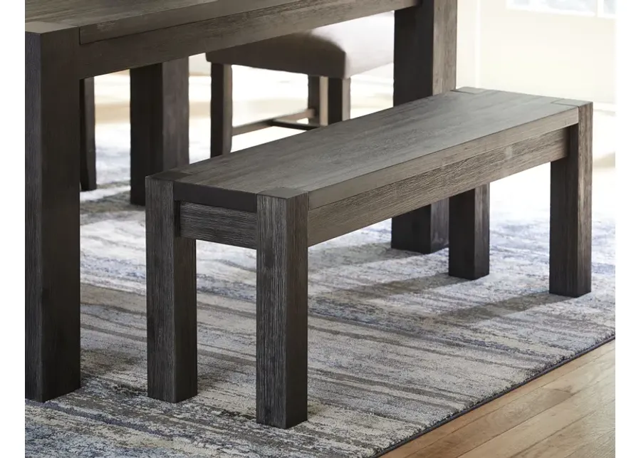 Meadow Solid Wood Bench in Graphite