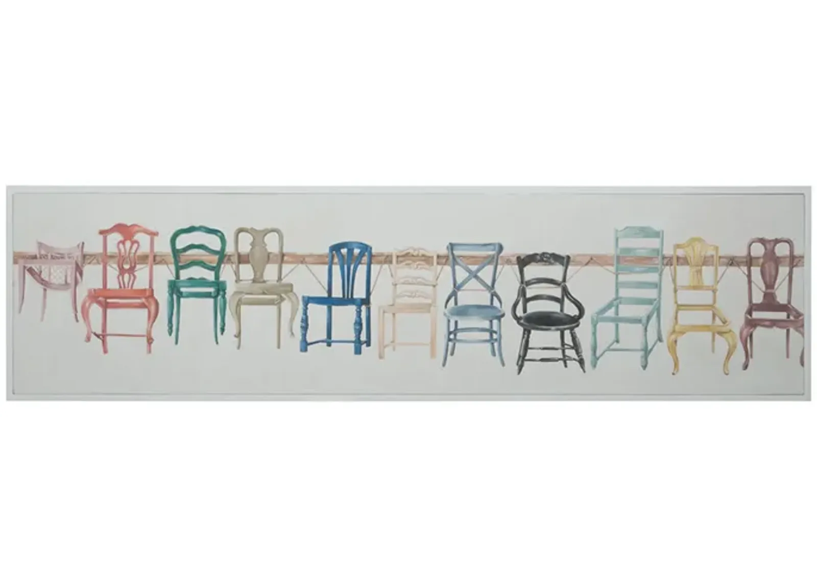 Chair Display - Hand-painted Art on Canvas