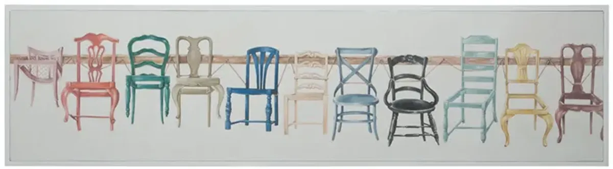 Chair Display - Hand-painted Art on Canvas