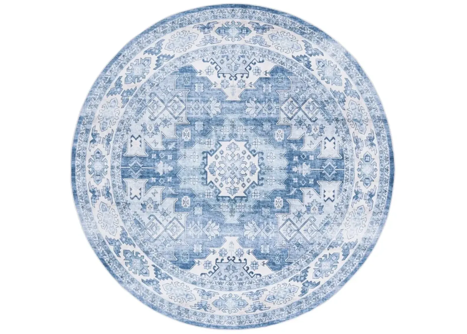 ARIZONA 512 LIGHT BLUE  6' x 6' Round Round Rug