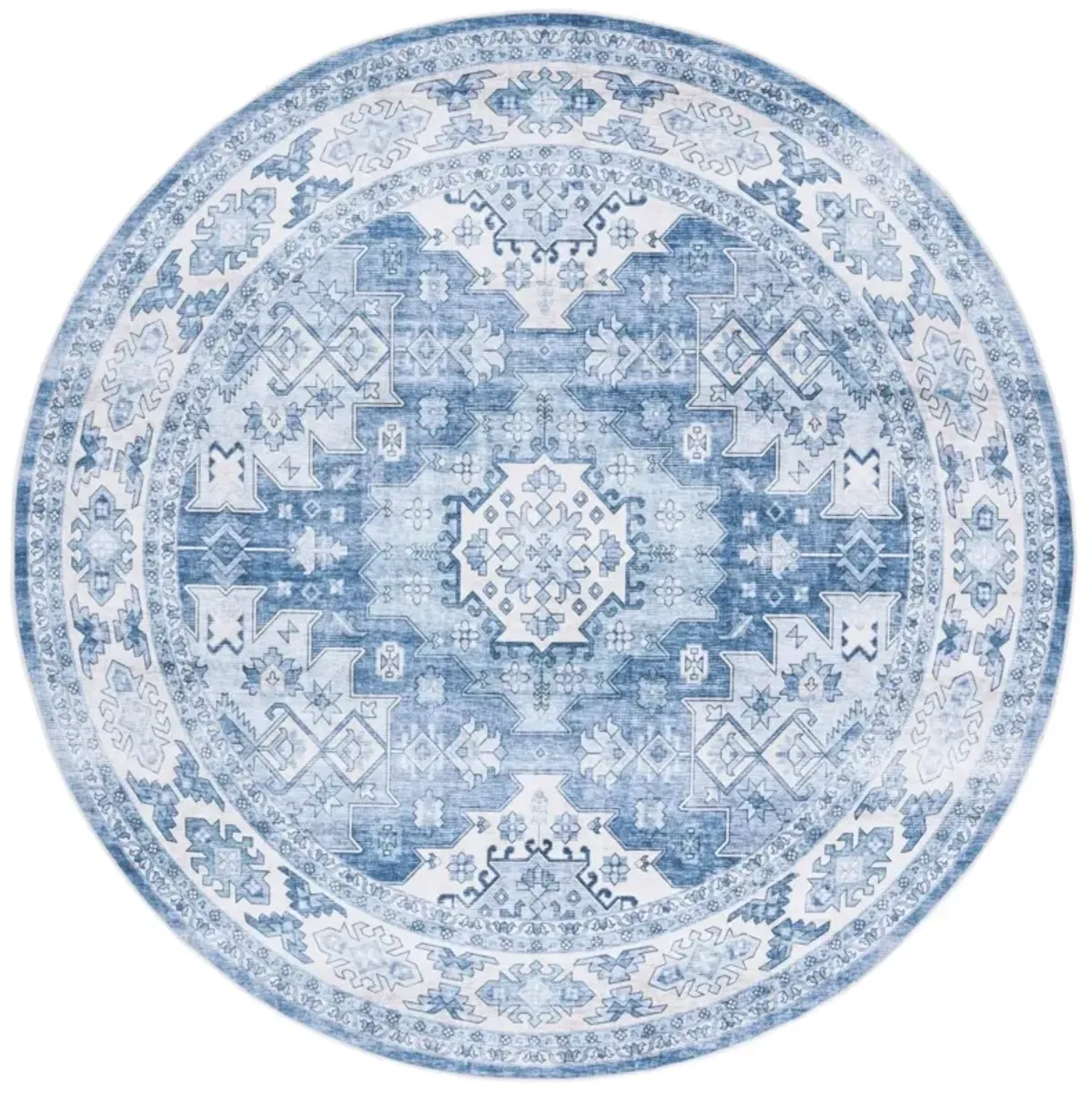 ARIZONA 512 LIGHT BLUE  6' x 6' Round Round Rug