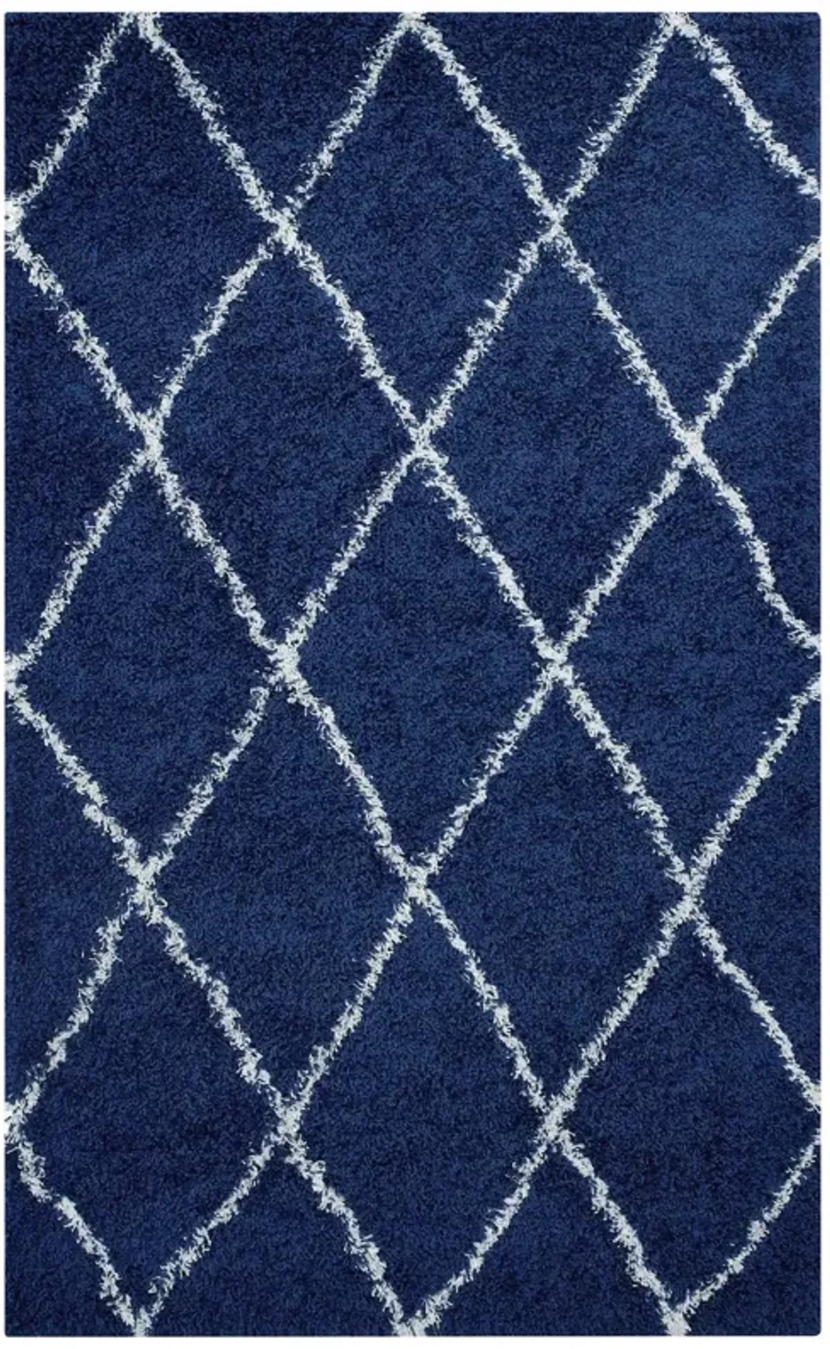 Toryn Diamond Lattice 5x8 Shag Area Rug