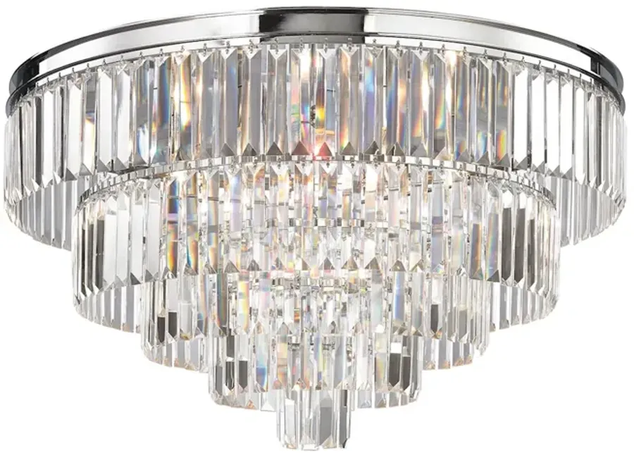 Palacial 31" Wide 6-Light Chandelier - Polished Chrome