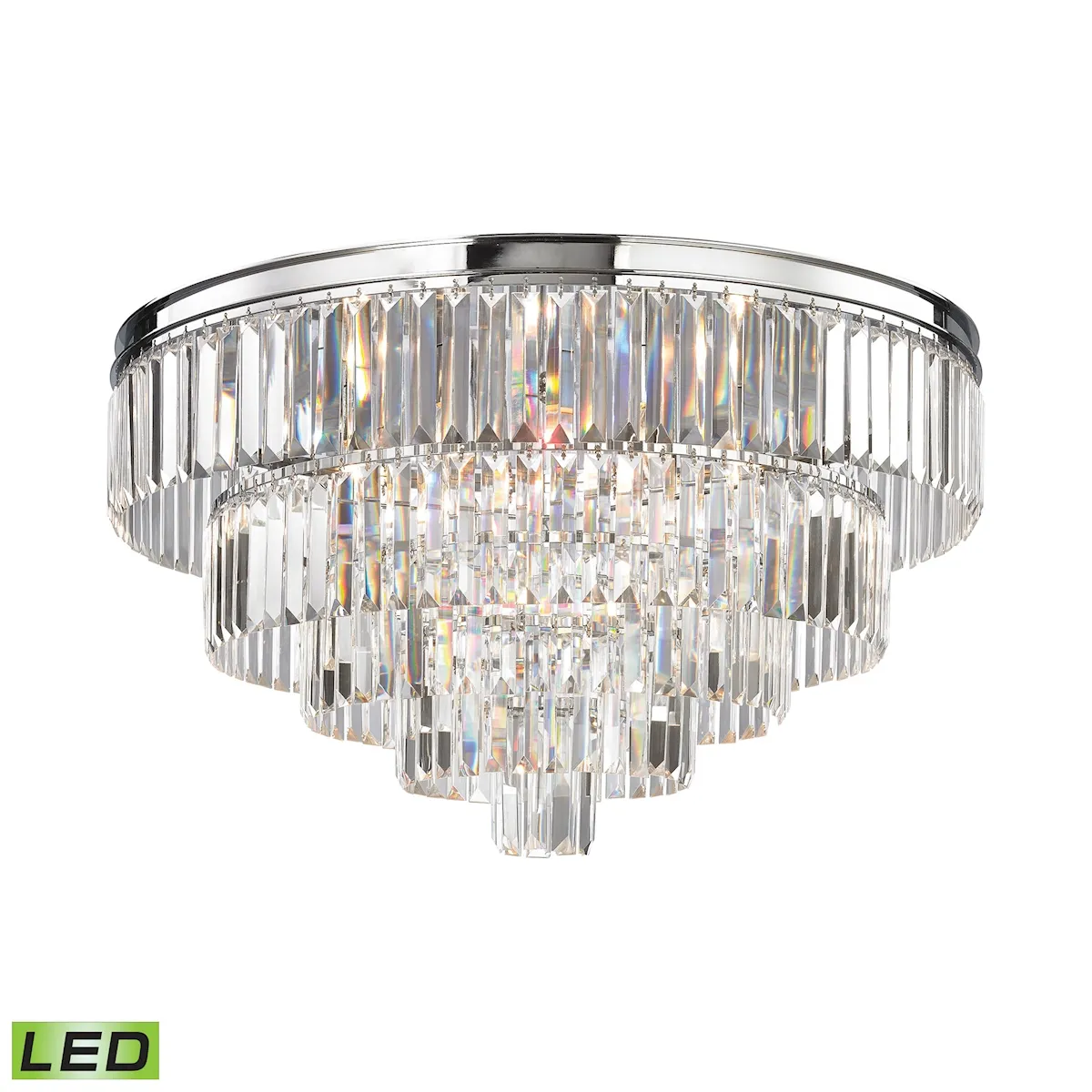 Palacial 31" Wide 6-Light Chandelier - Polished Chrome