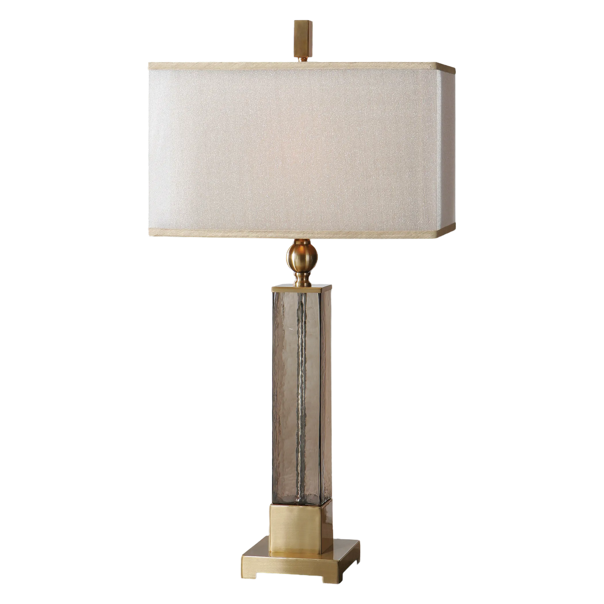 Caecilia Amber Glass Table Lamp