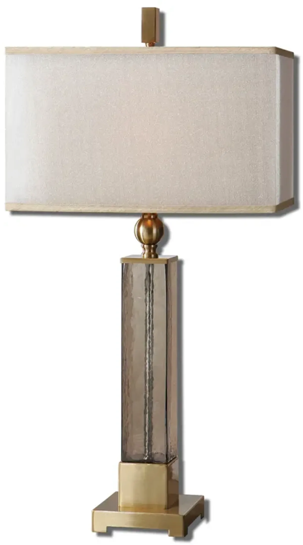 Caecilia Amber Glass Table Lamp