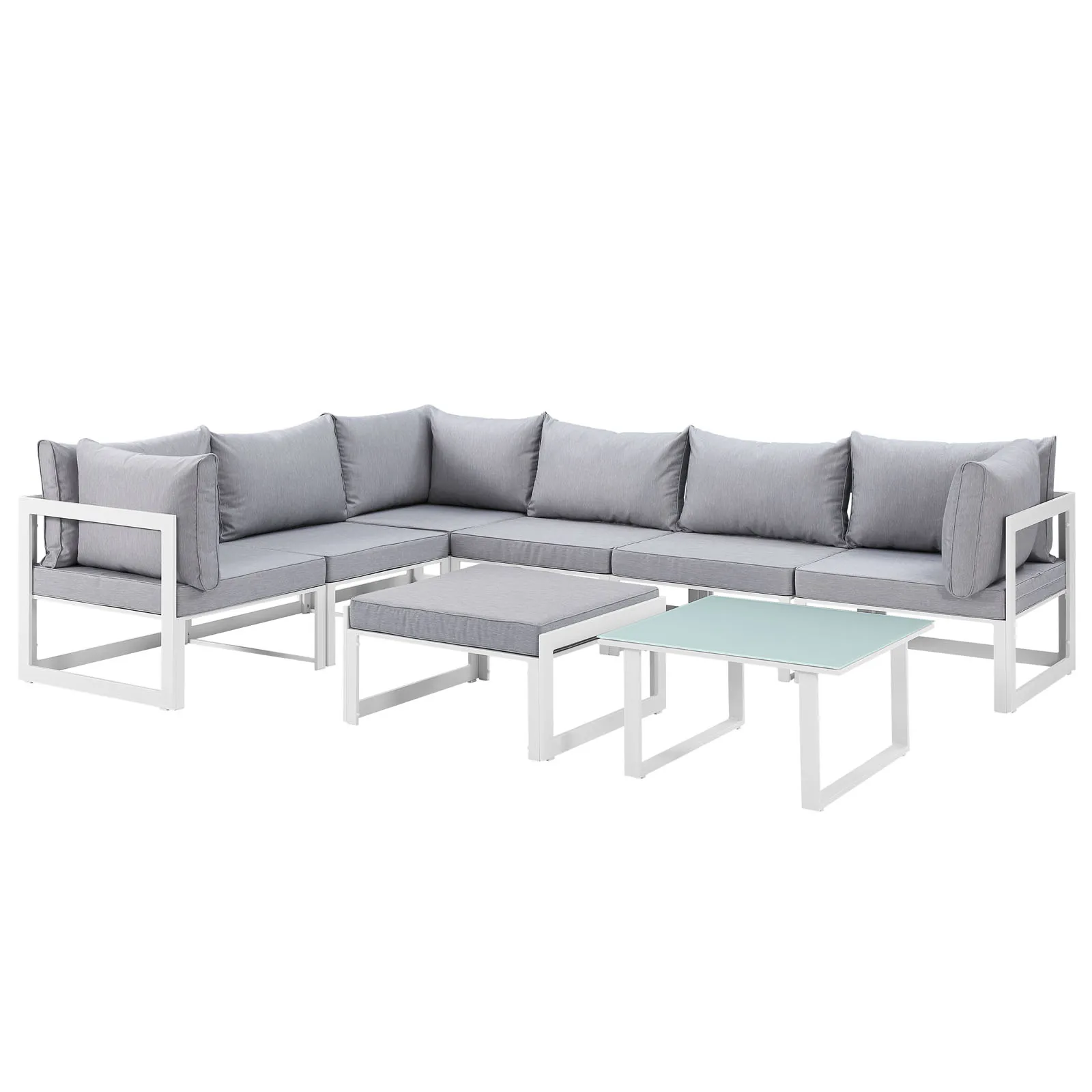 Fortuna 8 Piece Outdoor Patio Sectional