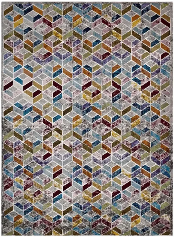 Laleh Geometric Mosaic 4x6 Area Rug