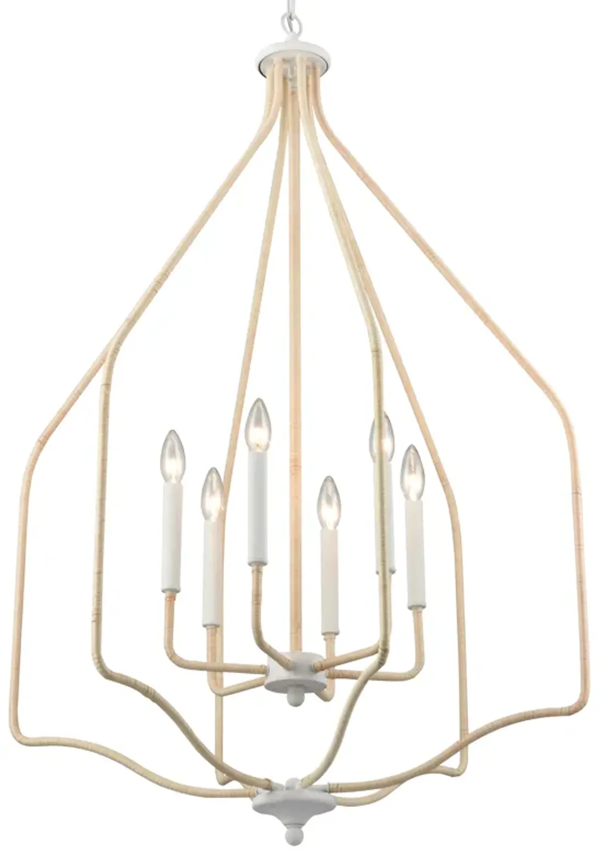 Breezeway 28'' Wide 6-Light Pendant - White Coral