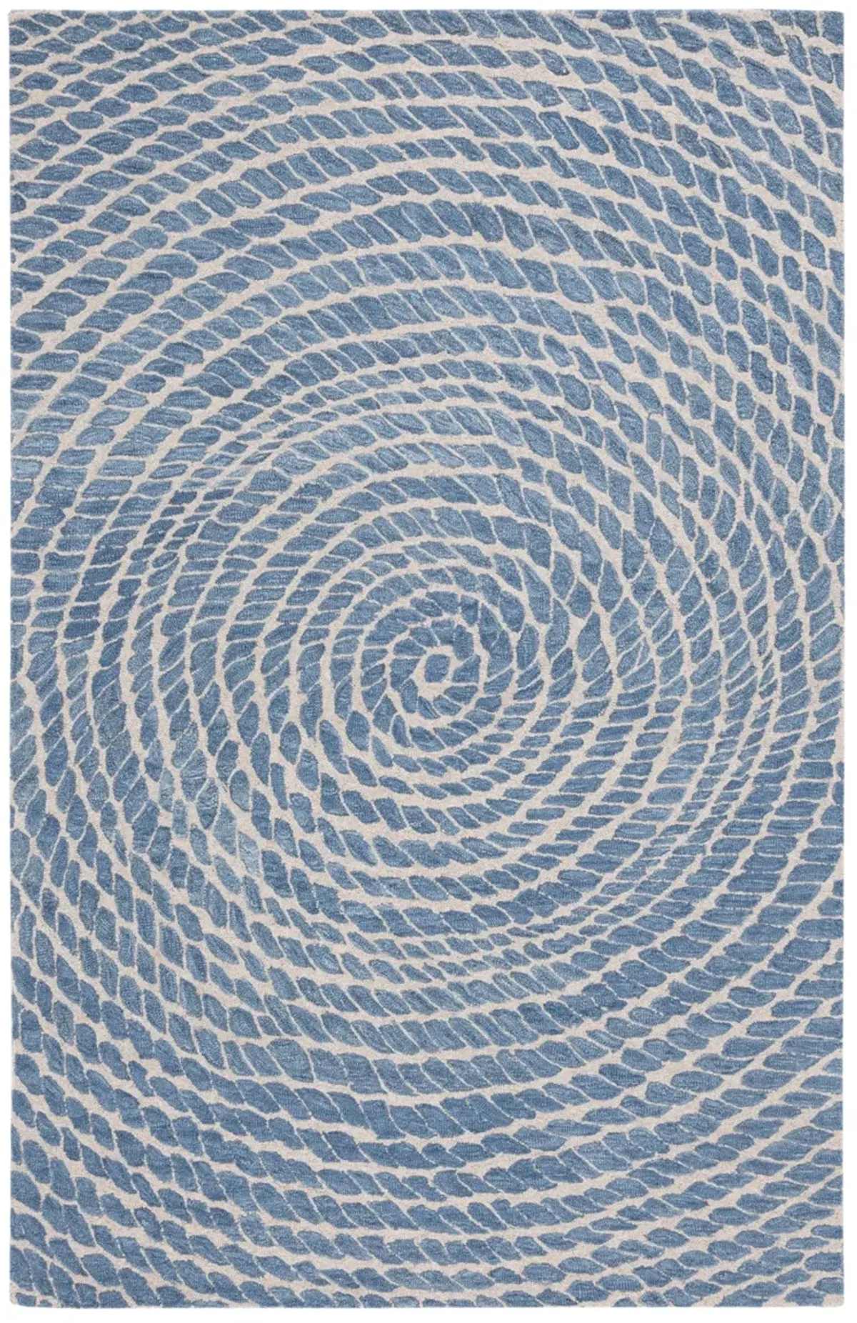 EBONY 652 BLUE  3' x 5' Small Rectangle Rug