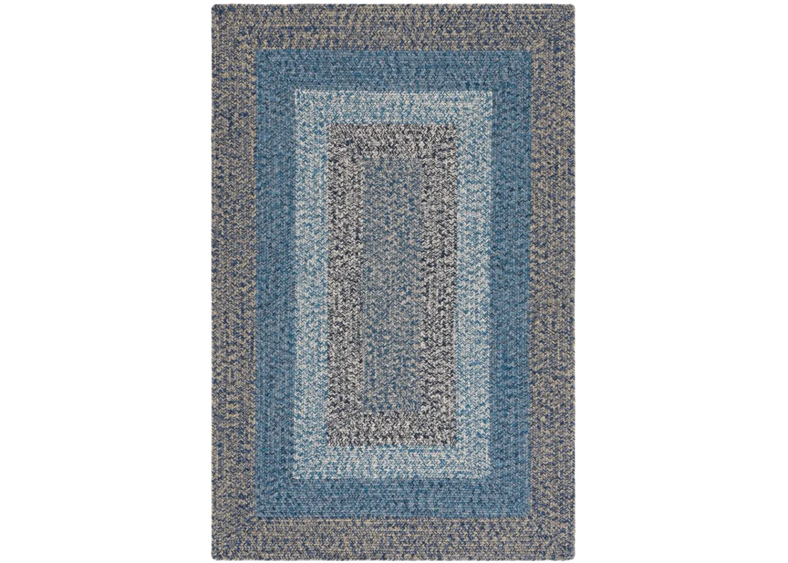 BRAIDED 318 NAVY  6' x 9' Medium Rectangle Rug