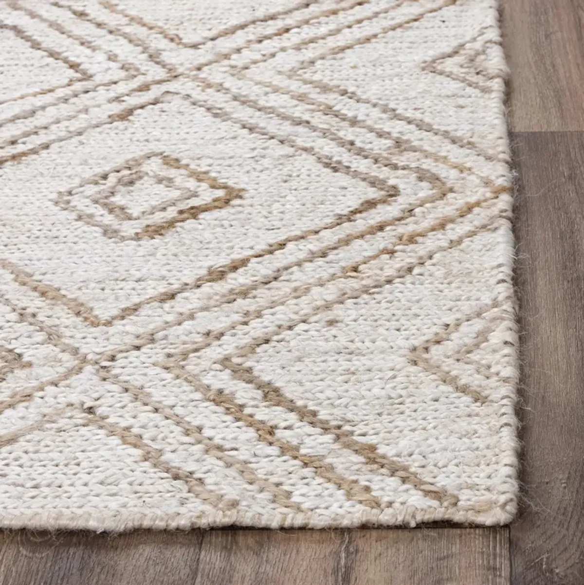 Bengal Beige  Jute 9'x12' Rectangle Rug