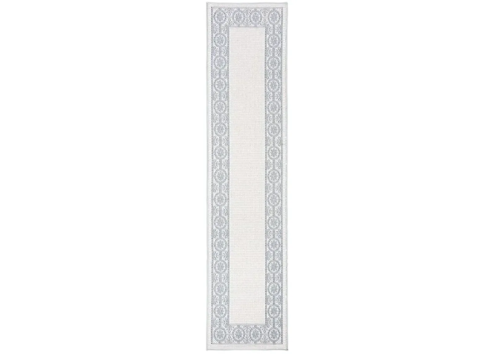 Safavieh BERMUDA 800 Collection BMU815B-28 Ivory / Light Blue 2' X 8'