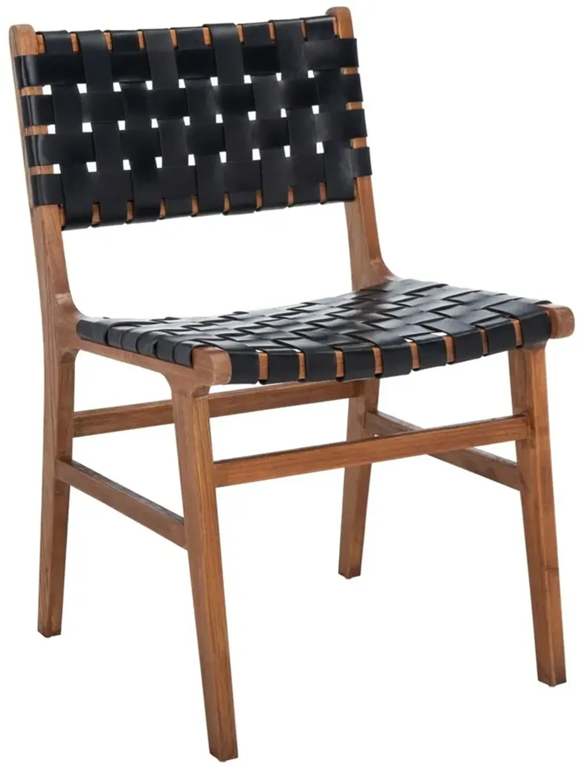 TAIKA WOVEN LEATHER DINING CHAIR - Set of 2