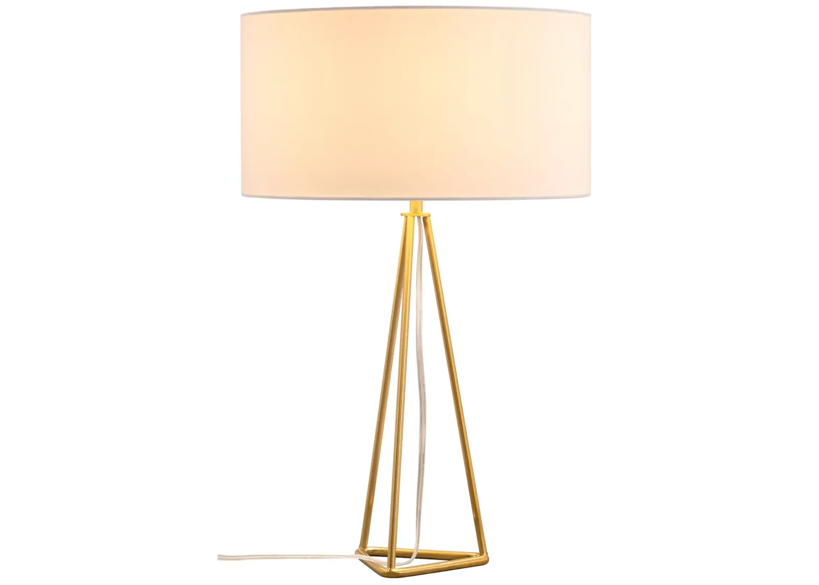 Sascha Table Lamp White & Brass