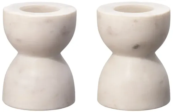 Petit Marble Candlesticks (set of 2)